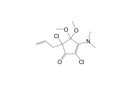 5-ALLYL-2,5-DICHLORO-3-DIMETHYLAMINO-4,4-DIMETHOXY-2-CYCLOPENTENONE