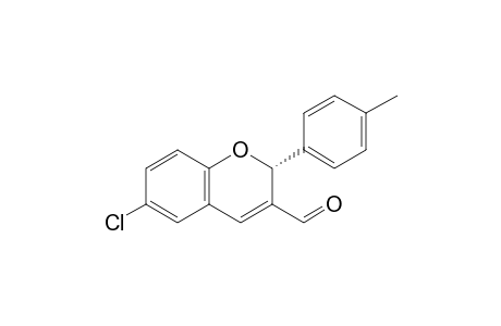 (R)-2-(p-Methylphenyl)-6-chloro-2H-chromene-3-carbaldehyde