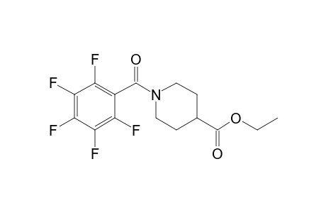 Isonipecotic acid, N-pentafluorobenzoyl-, ethyl ester