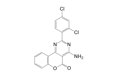 5H-[1]Benzopyrano[4,3-d]pyrimidin-5-one, 4-amino-2-(2,4-dichlorophenyl)-