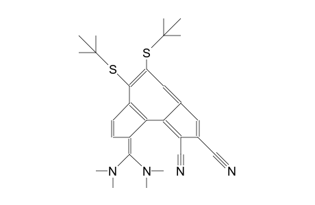 5,6-Bis(T-butylthio)-9-bis(dimethylamino)methylene-1,2-cyclopent(E)azulene-dicarbonitrile