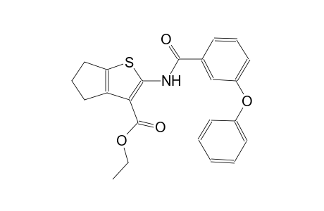 4H-cyclopenta[b]thiophene-3-carboxylic acid, 5,6-dihydro-2-[(3-phenoxybenzoyl)amino]-, ethyl ester