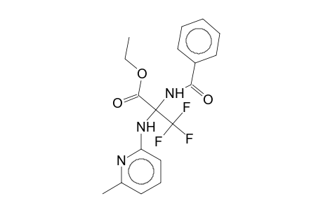 Ethyl 2-benzamido-3,3,3-trifluoro-2-[(6-methyl-2-pyridyl)amino]propionate