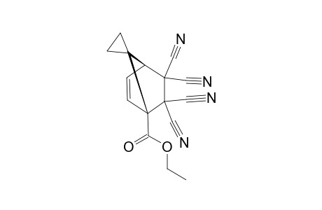 ETHYL-2,2,3,3-TETRACYANOSPIRO-(BICYCLO-[2.2.1]-HEPT-5-ENE-7,1'-CYCLOPROPANE)-1-CARBOXYLATE