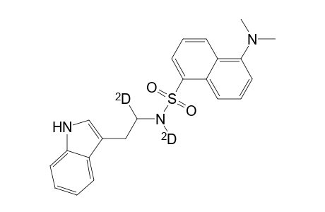 1-Dimethylaminonaphthalene-5-sulphonyltryptamine-D2
