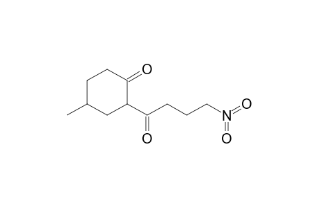 Cyclohexanone, 4-methyl-2-(4-nitro-1-oxobutyl)-