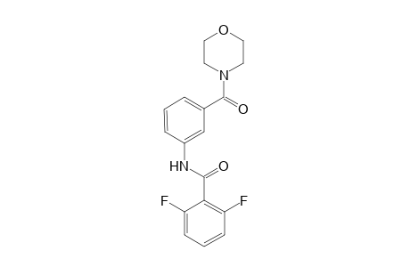 Benzamide, 2,6-difluoro-N-[3-(4-morpholinylcarbonyl)phenyl]-