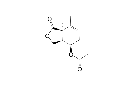 Acetic acid (3aR,4R,7aR)-7,7a-dimethyl-1-oxo-1,3,3a,4,5,7a-hexahydro-isobenzofuran-4-yl ester