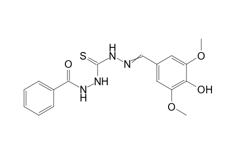 N'-(2-(4-hydroxy-3,5-dimethoxybenzylidene)hydrazine-1-carbono-thioyl)benzohydrazide