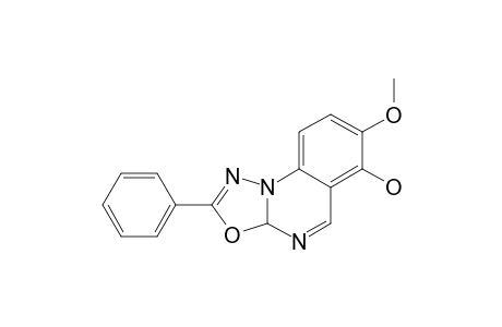 7-METHOXY-2-PHENYL-10,3A-DIHYDRO-1,3,4-OXADIAZOLINO-[3,2-A]-QUINAZOLIN-6-OL