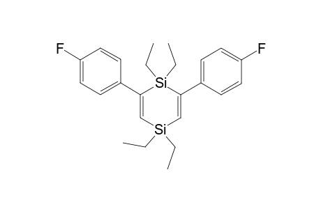 1,1,4,4-tetraethyl-2,6-bis(4-fluorophenyl)-1,4-dihydro-1,4-disiline