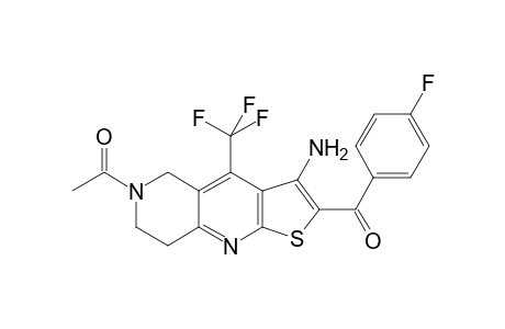 Methanone, [6-acetyl-3-amino-5,6,7,8-tetrahydro-4-(trifluoromethyl)thieno[2,3-b][1,6]naphthyridin-2-yl](4-fluorophenyl)-