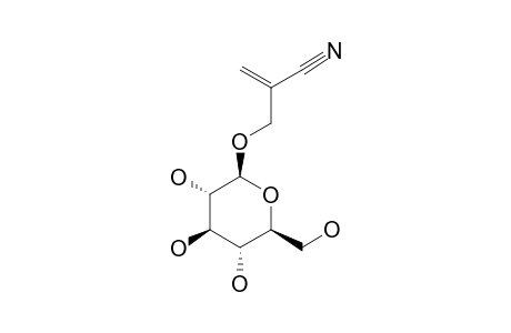 CODIACYANOGLUCOSIDE;2-(3,4,5)-TRIHYDROXY-6-HYDROXYMETHYLTETRAHYDROPYRAN-2-YLOXYMETHYL)-ACRYLONITRILE