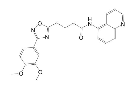 1,2,4-oxadiazole-5-butanamide, 3-(3,4-dimethoxyphenyl)-N-(5-quinolinyl)-