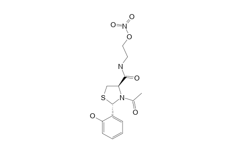 (2S,4R)-2-(2-HYDROXYPHENYL)-3-(ACETYL)-THIAZOLIDINE-4-[N-(2-NITROOXYETHYL)]-CARBOXAMIDE;CONFORMER-#1