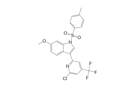 6-CHLORO-4-TRIFLUOROMETHYL-2-[3'-(N-TOLUENESULFONYL-6'-METHOXYINDOLYL)]-PYRIDINE