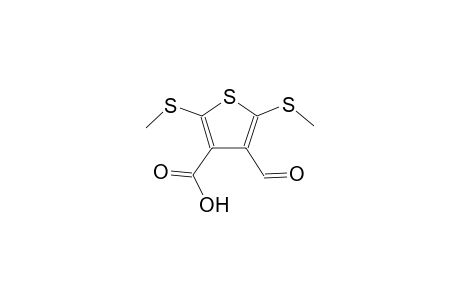 4-formyl-2,5-bis(methylsulfanyl)-3-thiophenecarboxylic acid