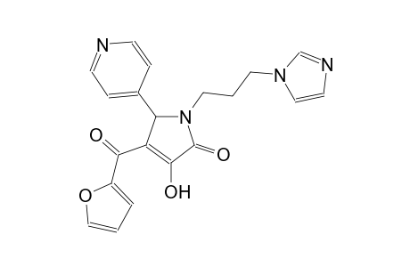 2H-pyrrol-2-one, 4-(2-furanylcarbonyl)-1,5-dihydro-3-hydroxy-1-[3-(1H-imidazol-1-yl)propyl]-5-(4-pyridinyl)-