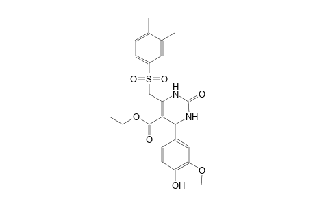 5-pyrimidinecarboxylic acid, 6-[[(3,4-dimethylphenyl)sulfonyl]methyl]-1,2,3,4-tetrahydro-4-(4-hydroxy-3-