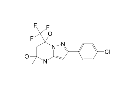 5,7-DIHYDROXY-5-METHYL-7-TRIFLUOROMETHYL-2-(4-CHLOROPHENYL)-4,5,6,7-TETRAHYDROPYRAZOLO-[1.5-A]-PYRIMIDINE;ISOMER_1