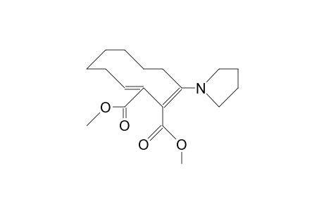Dimethyl 3-(1-pyrrolidinyl)-cis, trans-2,10-cyclodecadiene-1,2-dicarboxylate