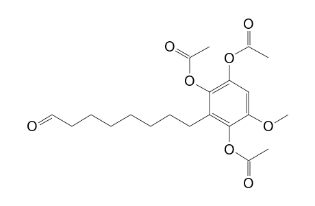 Benzeneoctanal, 2,3,6-tris(acetyloxy)-5-methoxy-
