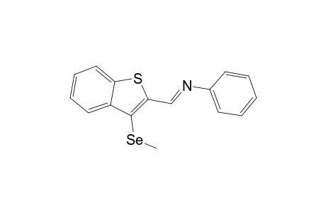 N-((E)-[3-(Methylselanyl)-1-benzothien-2-yl]methylidene)aniline