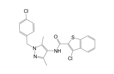 3-chloro-N-[1-(4-chlorobenzyl)-3,5-dimethyl-1H-pyrazol-4-yl]-1-benzothiophene-2-carboxamide
