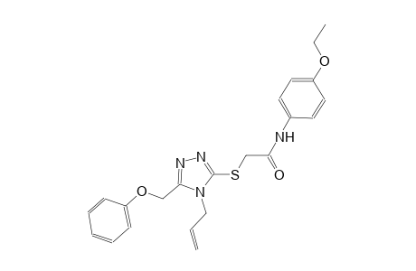 2-{[4-allyl-5-(phenoxymethyl)-4H-1,2,4-triazol-3-yl]sulfanyl}-N-(4-ethoxyphenyl)acetamide