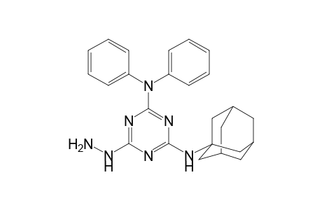 2-N-(1-adamantyl)-6-hydrazinyl-4-N,4-N-diphenyl-1,3,5-triazine-2,4-diamine