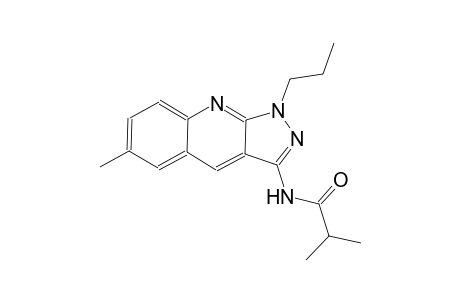 2-methyl-N-(6-methyl-1-propyl-1H-pyrazolo[3,4-b]quinolin-3-yl)propanamide