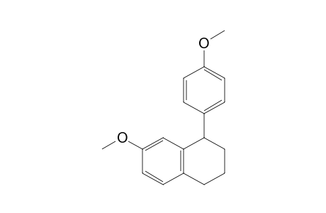 Naphthalene, 1,2,3,4-tetrahydro-7-methoxy-1-(4-methoxyphenyl)-