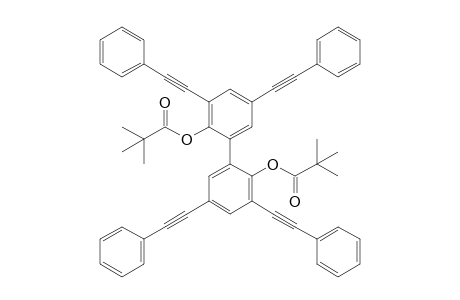 2,2'-Bis(tert-butylcarbonyloxy)-3,3',5,5'-tetra(2-phenylethynyl)biphenyl