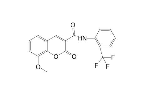 2H-Chromene-3-carboxylic acid, 8-methoxy-2-oxo- (2-trifluoromethylphenyl)amide
