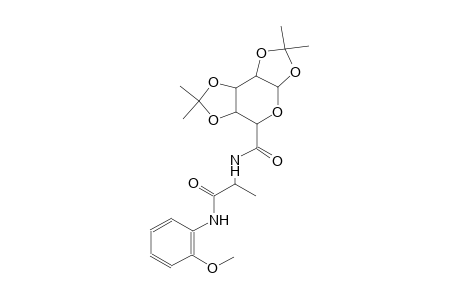 (3aR,5aR,8aS,8bR)-N-(1-((2-methoxyphenyl)amino)-1-oxopropan-2-yl)-2,2,7,7-tetramethyltetrahydro-3aH-bis([1,3]dioxolo)[4,5-b:4',5'-d]pyran-5-carboxamide