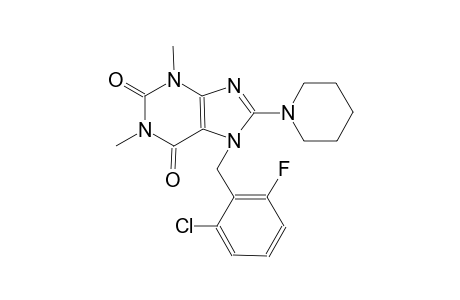 1H-purine-2,6-dione, 7-[(2-chloro-6-fluorophenyl)methyl]-3,7-dihydro-1,3-dimethyl-8-(1-piperidinyl)-