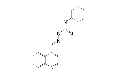 QUINOLINE-4-CARBOXALDEHYDE-4-CYCLOHEXYL-THIOSEMICARBAZONE