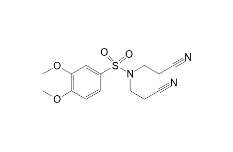 Benzenesulfonamide, 3,4-dimethoxy-N,N-bis(2-cyanoethyl)-
