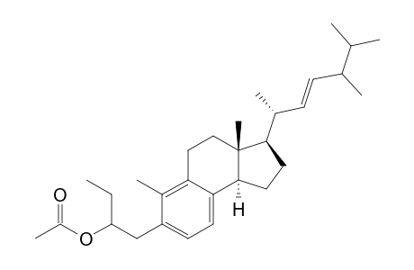 1,10-seco-17-beta-24-methyl-3-acetoxy-5,7,9,22-cholestatetraene