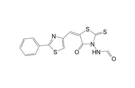 3-Formylamino-5-[(2'-phenyl-1',3'-thiazol-4'-yl)methylene]-2-thioxothiazolidin-4-one