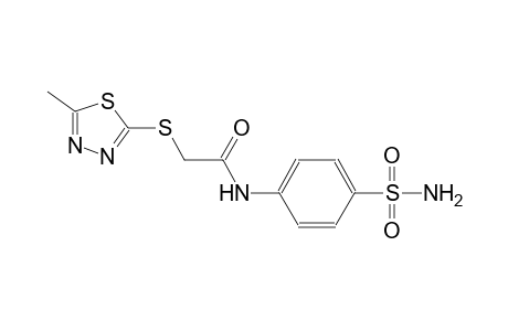 N-[4-(aminosulfonyl)phenyl]-2-[(5-methyl-1,3,4-thiadiazol-2-yl)sulfanyl]acetamide