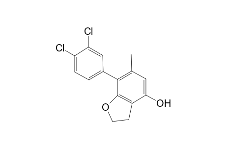 7-(3,4-Dichlorophenyl)-6-methyl-2,3-dihydrobenzofuran-4-ol