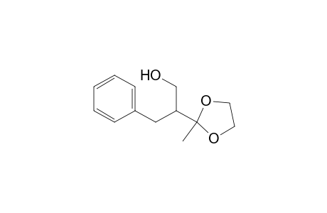2-(2-Methyl-1,3-dioxolan-2-yl)-3-phenyl-1-propanol