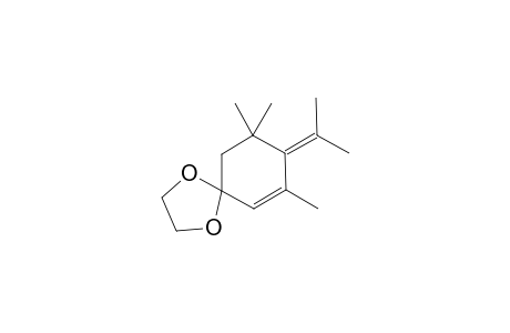 8-Isopropylideney-7,9,9-trimethyl-1,4-dioxaspiro[4.5]dec-6-ene