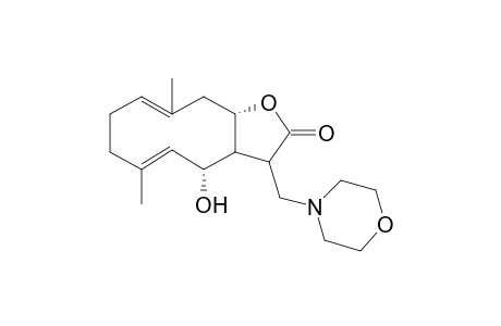 4-Hydroxy-6,10-dimethyl-3-(4-morpholinylmethyl)-3a,4,7,8,11,11a-hexahydrocyclodeca[b]furan-2(3H)-one