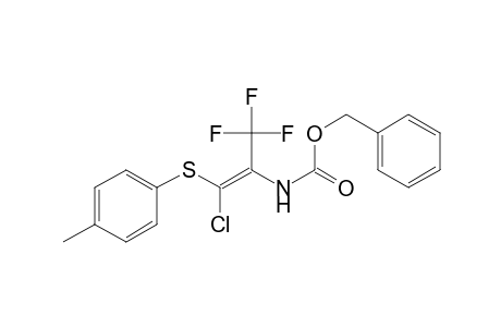 2-[(Benzyloxycarbonyl)amino]-1-chloro-1-[(p-tolyl)thio]-3,3,3-trifluoropropene