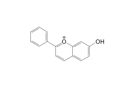 2-Phenyl-1-benzopyrylium-7-ol