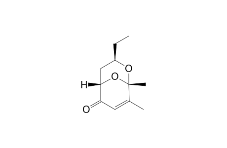 (1s,3r,5s)-1,8-dimethyl-3-ethyl-2,9-dioxabicyclo[3.3.1]non-7-en-6-one