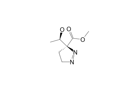 SYN-3-CARBOMETHOXY-3-(1'-HYDROXYETHYL)-1-PYRAZOLINE;MAJOR_STEREOMER