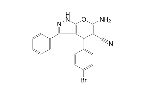 pyrano[2,3-c]pyrazole-5-carbonitrile, 6-amino-4-(4-bromophenyl)-1,4-dihydro-3-phenyl-